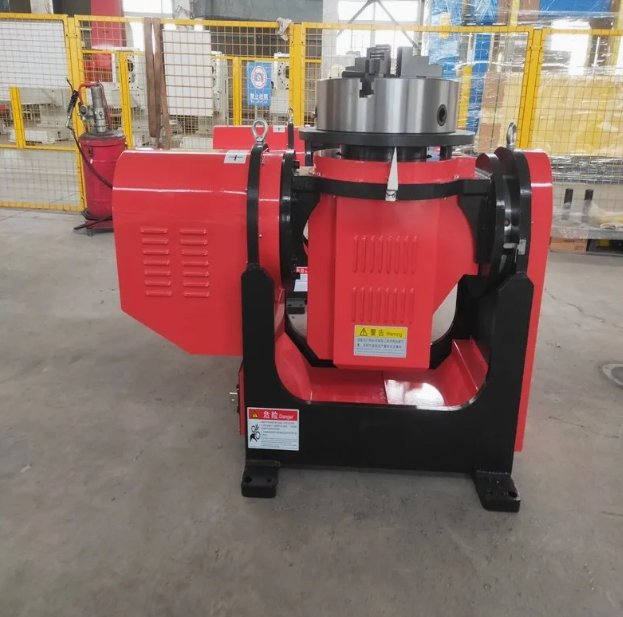 Double Axis Robotic Welding Positioner with Chuck for Pipe Workpieces